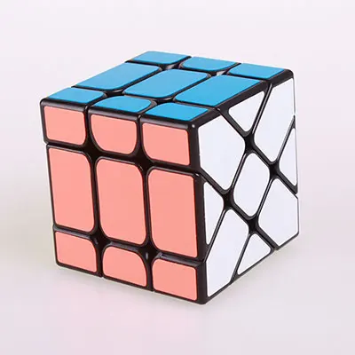 Yongjun 3x3x3 осевое колесо Fisher speed Magic Cube Профессиональный Кубик Рубика обучающая головоломка Cubo Magico обучающие игрушки для детей - Цвет: black fisher cube