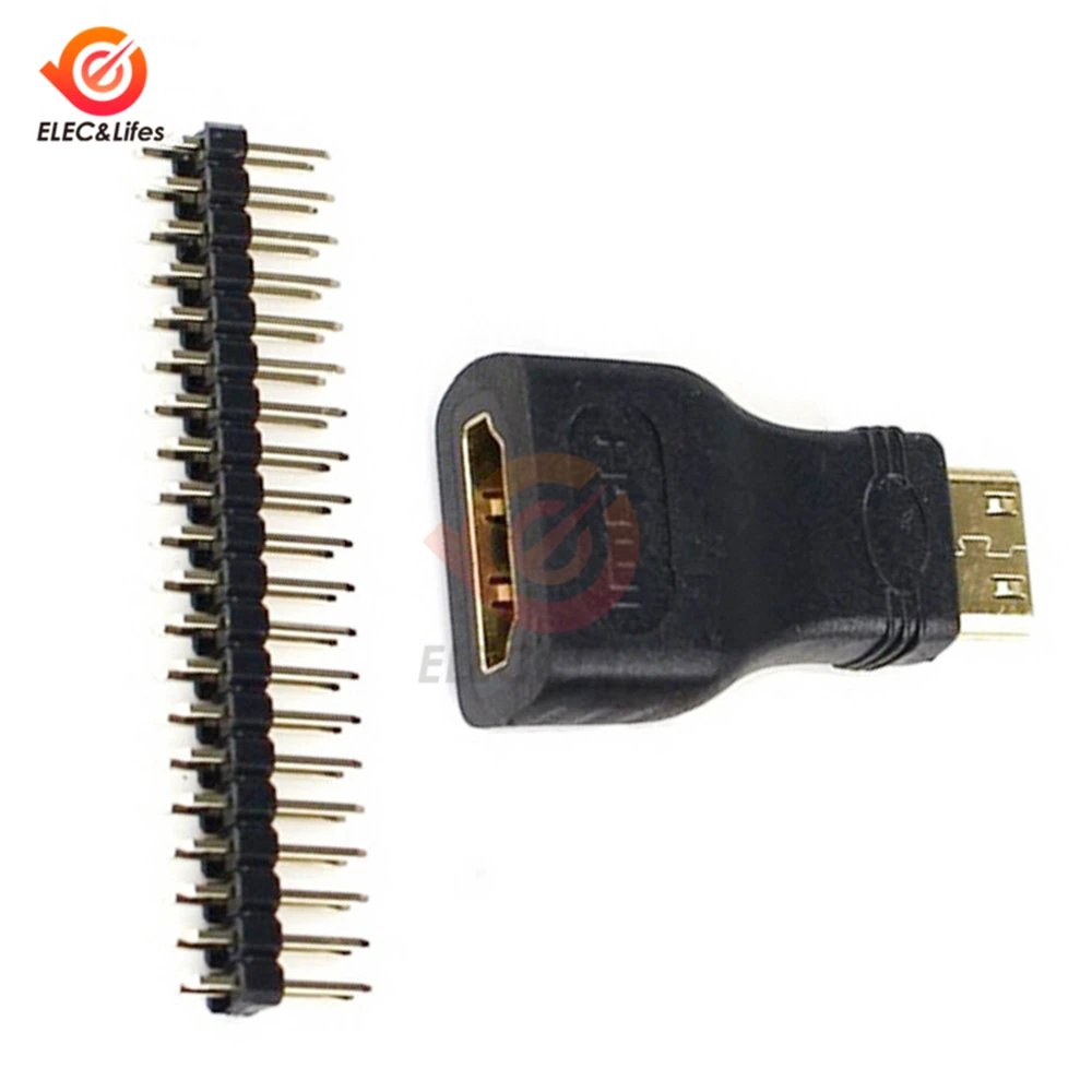 Адаптер Micro HDMI 3 в 1 для Raspberry Pi Zero W наборы Mini адаптер + USB кабель Мама папа GPIO