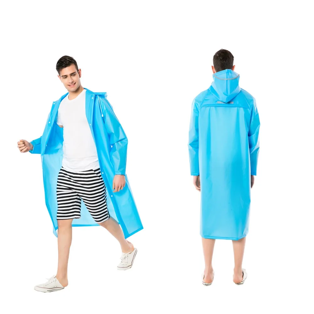 High quality Fashion soft Raincoats Reflective Strip Rain Coat With Breathable Mesh Outdoors Rainwear Hooded Woman And Man Unive | Дом и сад