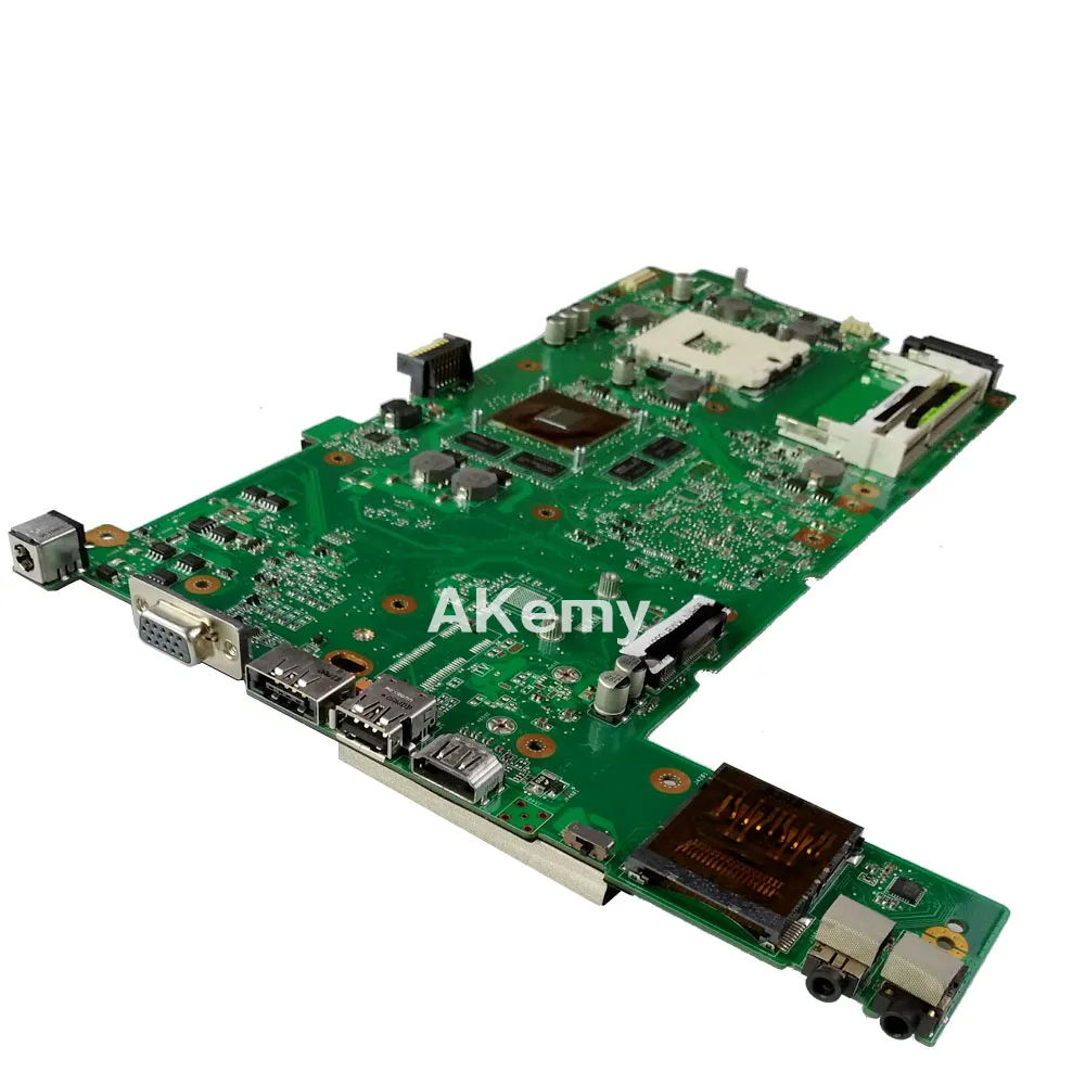 Akemy N73SM материнская плата для ноутбука REV.2.0 ASUS N73S N73SV 2 RAM слот с GT410M/2G Графический
