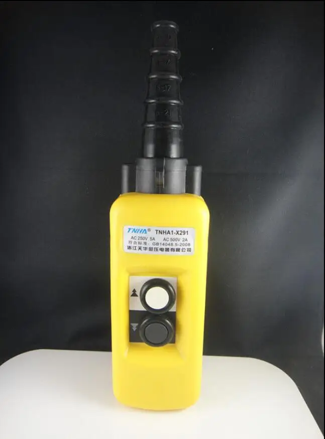 

2 Speed Hoist Crane 2 Pushbutton Pendant Control Station New
