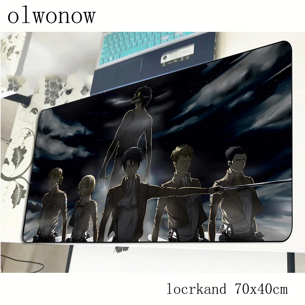 Коврик для мыши attack on titan 700x400x3 мм с массовым рисунком, игровой коврик для мыши, игровой коврик, милый игровой компьютерный стол, коврик для мыши, коврики для игровой клавиатуры