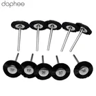 Dophee Dremel Аксессуары 3 мм хвостовик плоская нейлоновая щетина колеса щетка Полировочная щетка для Dremel вращающиеся Инструменты 10 шт.