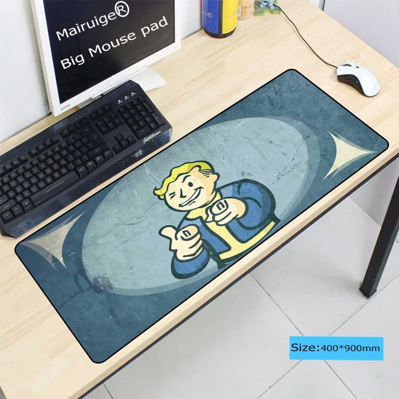 Геймерский коврик для мыши Mairuige Fallout 900x400x3 мм игровой с застежкой большой подарок