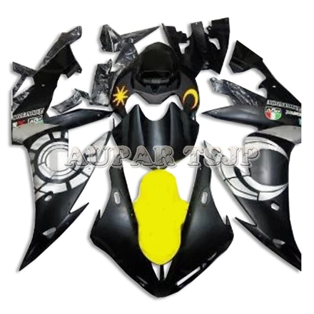 Желтый и черный Sportbike Пластиковый обтекатель комплект для Yamaha YZF1000 R1 2004 2005 2006 04-06 МОТОЦИКЛ ABS инъекции Cowlings