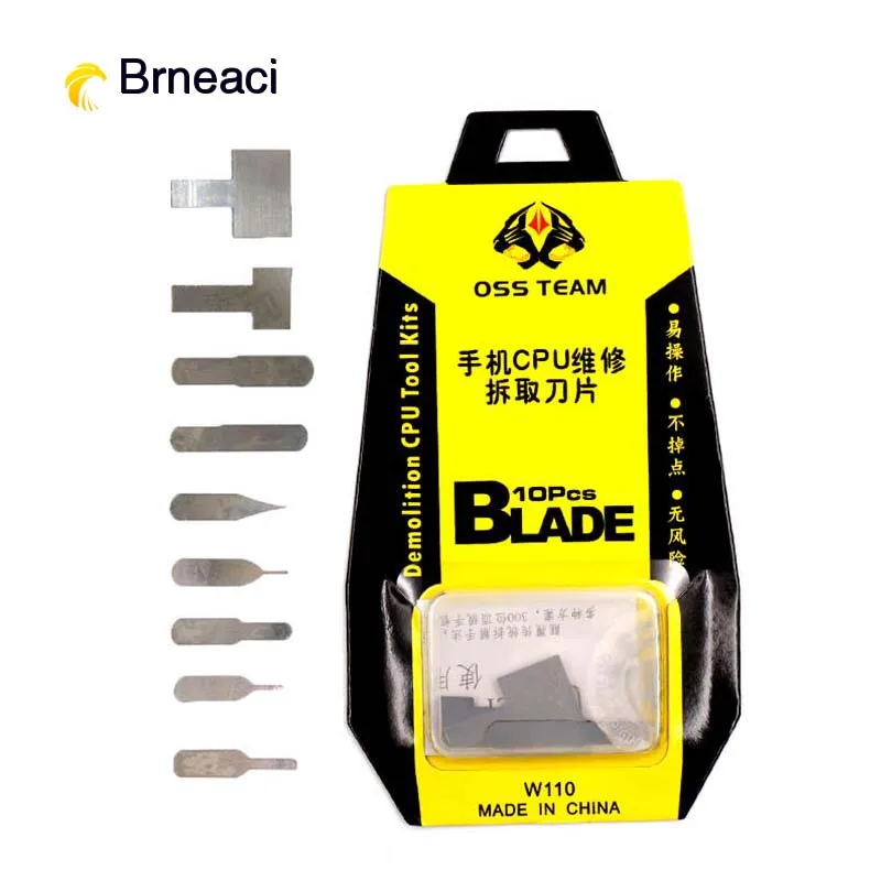 Brneaci W110 IC чип нож материнская плата удалить клей PCB тонкое лезвие для iPhone A8 A9 A10 CPU RMA