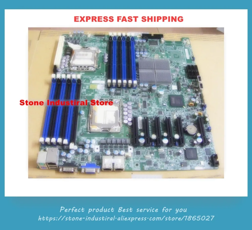 Оригинальная X8DTE F 1366 pin двойная Серверная плата сетевая материнская поддержка