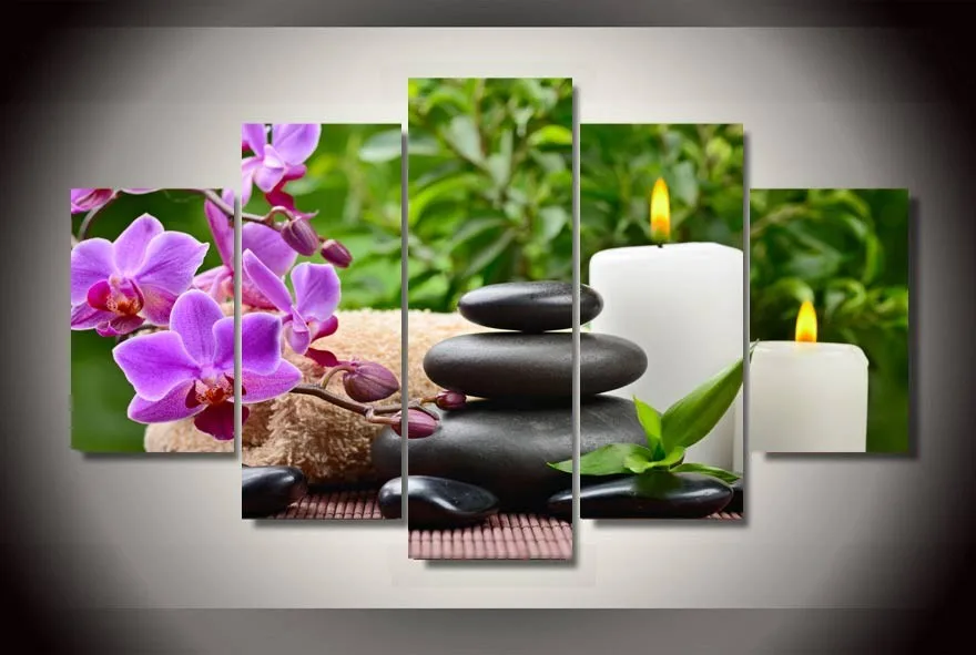 

HD Print 5 Pcs canvas art flower painting modern home decor wall art picture living room decor print Painting on canvas/PT0643