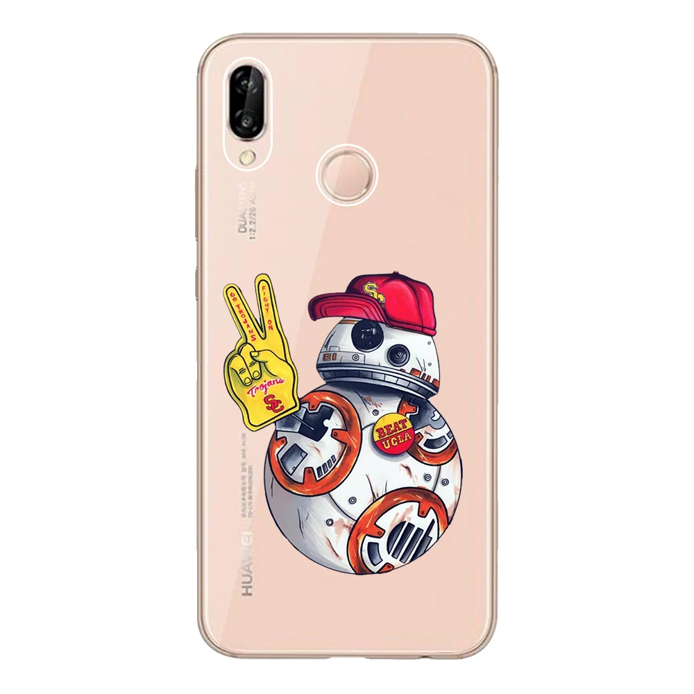 Для Huawei P20 Lite чехол 5 84 &quotМягкий ТПУ силиконовый Nova 3e Coque Star Wars BB8 Fundas защитный для