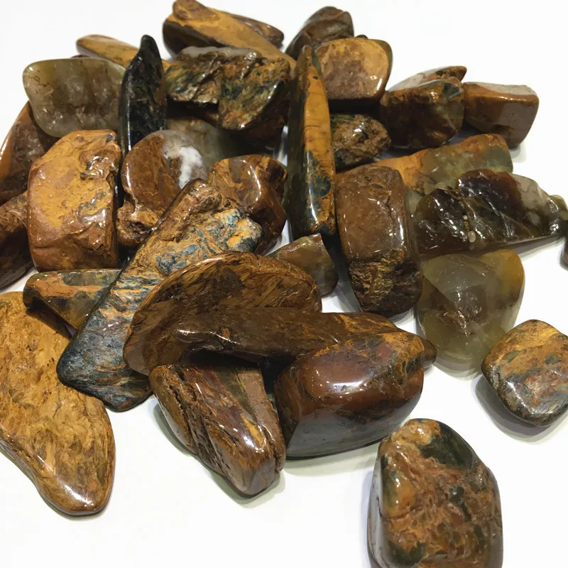 100 г натуральный полированный желтый Pietersite Tumbled драгоценный камень кристалл камень для украшения дома