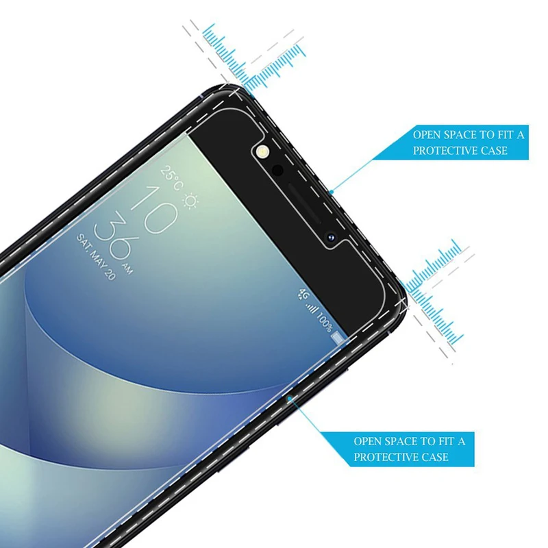 9H не полностью покрытое закаленное стекло для Asus Zenfone 4 Max ZC520KL zc520kl Защитная пленка
