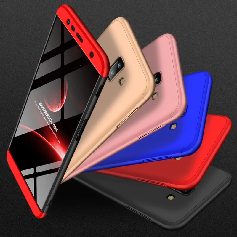 Case For Samsung Galaxy J6 Plus Prime Cover 360 Full Protection 3 In 1 Hybrid Ultra Thin PC Hard Back Coque |