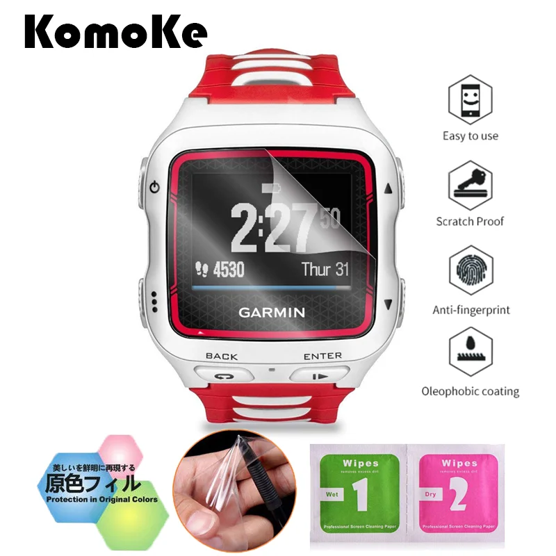 6 шт./партия (3 пленки + 3 салфетки) для умных часов Garmin Forerunner 920 XT 920XT защита экрана