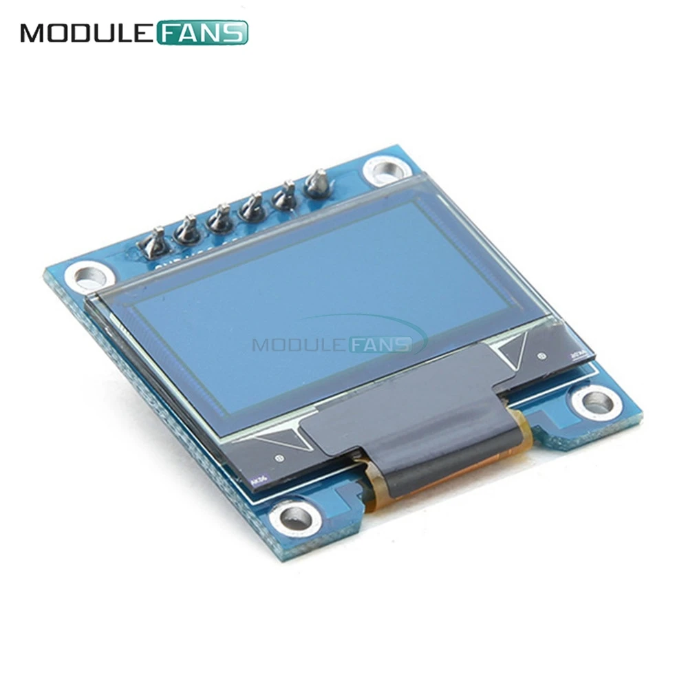 0 96 дюймов 6Pin 12864 SPI интерфейс межсоединений интегральных схем I2C OLED цвет желтый