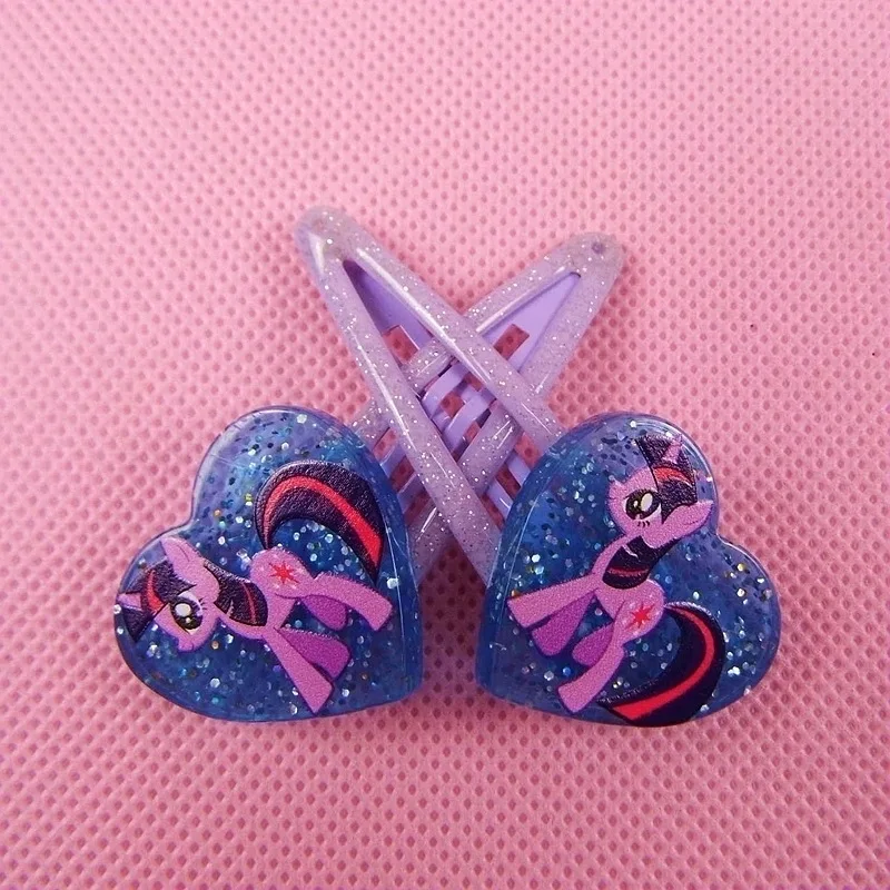 Для девочек 2 шт./лот прозрачный стиль в форме сердца мой милый маленький единорог