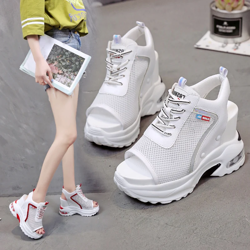 Женские сандалии гладиаторы Летние на платформе и высоком каблуке 11 женские