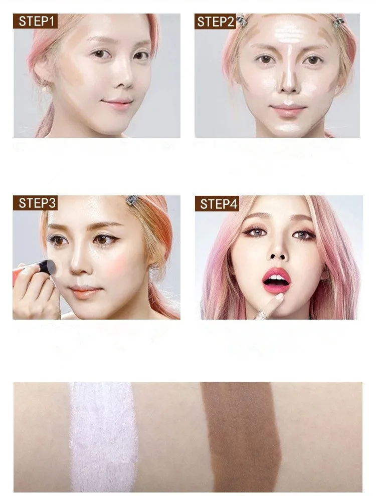 Contour stick 4 г бронзатор и маркер Макияж лицо Матовый крем контуров Косметика бренда бронзатор& маркер countour stick