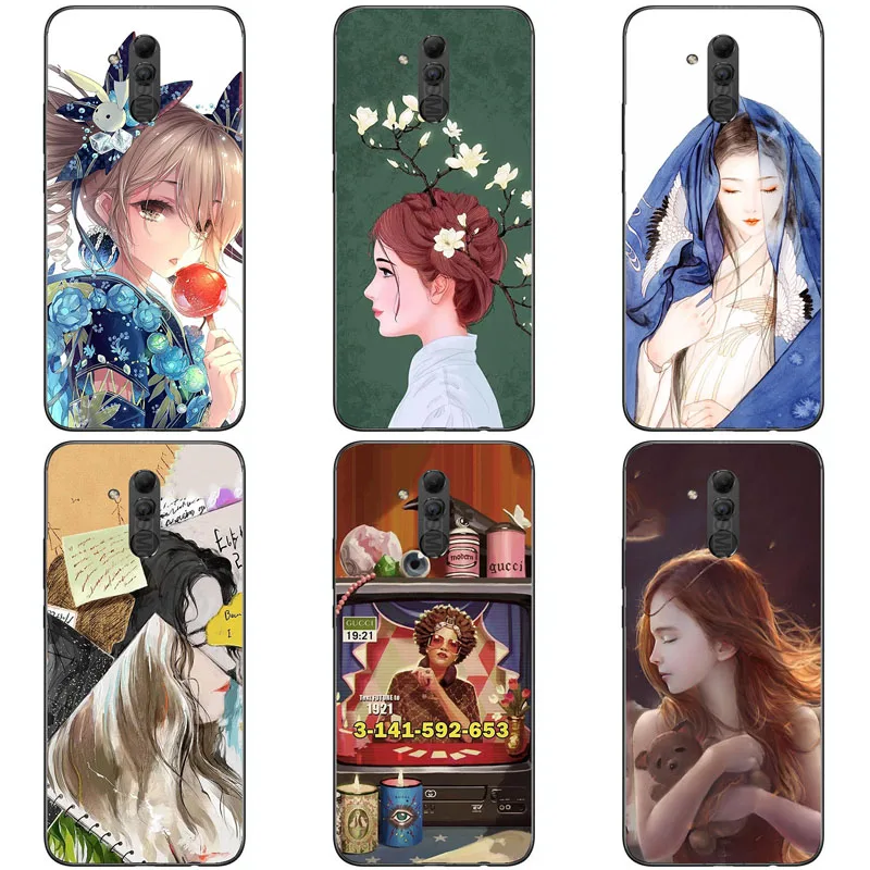Чехол Cartooon для Huawei Mate 20 Lite чехлы Mate20 чехол из ТПУ мягкая силиконовая сумка |