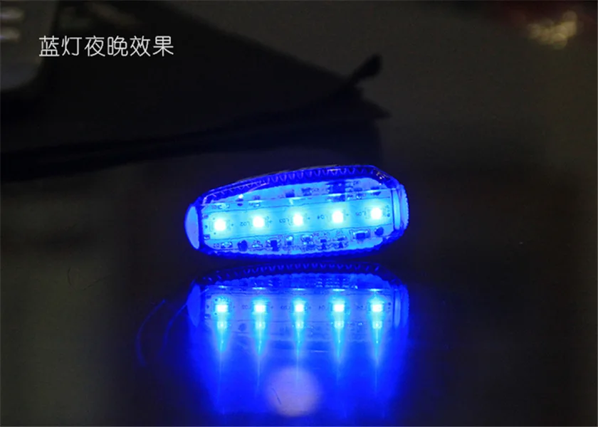 

Bike light 5pcs LED Waterproof Bicycle Cycling Front Rear Tail Helmet Lights Safety Warning Lamp SOS Light