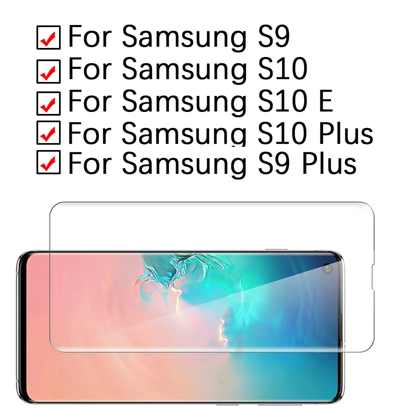 Защитное стекло s10 lite s 10 легкое для samsung galaxy освещенное s10plus e s9 9 plus tremp glas 3d |