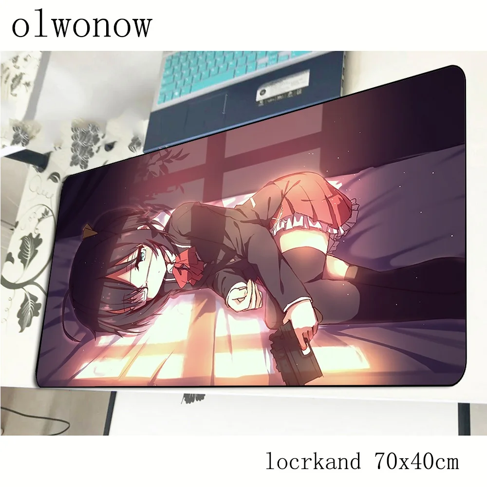 Коврик для мыши chuunibyou demo koi ga shitai 70x40 см, игровые коврики для мыши, персонализированные коврики для мыши в стиле аниме, коврик для мыши s, коврик для клавиатуры и ПК