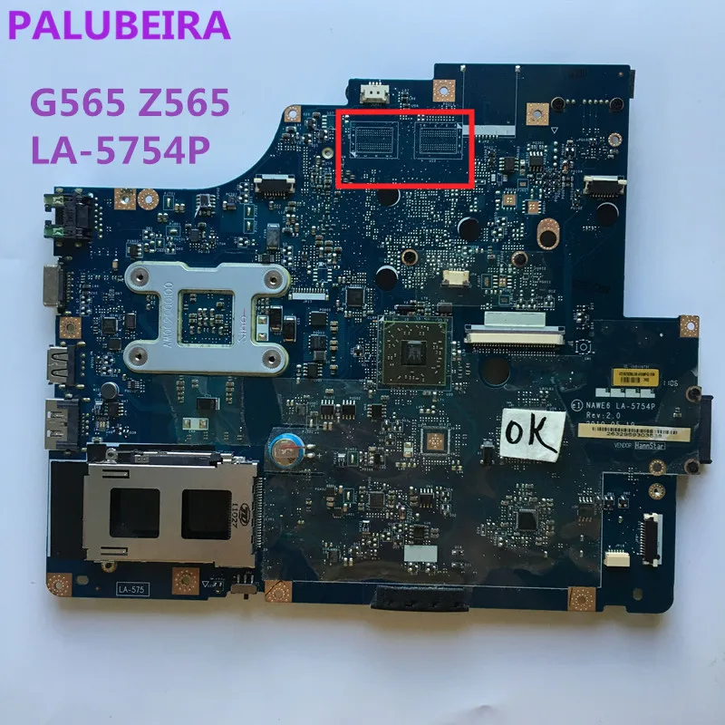 PALUBEIRA LA 5754P материнская плата для ноутбука Lenovo G565 Z565 Материнская (с портом HDMI)