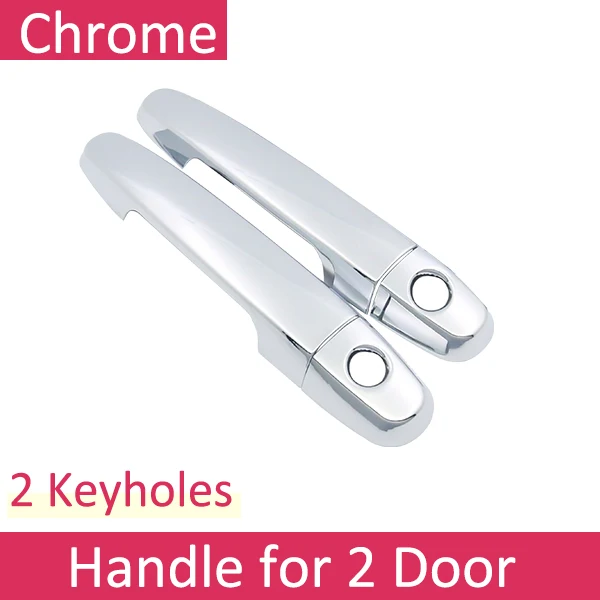 2 Keyhole 2 Door Для Toyota RAV4 XA20 2001~ 2005 Роскошная хромированная внешняя дверная ручка крышка наклейки на автомобиль отделка Набор 2002 2003 2004 - Название цвета: 2 Keyhole 2 Door