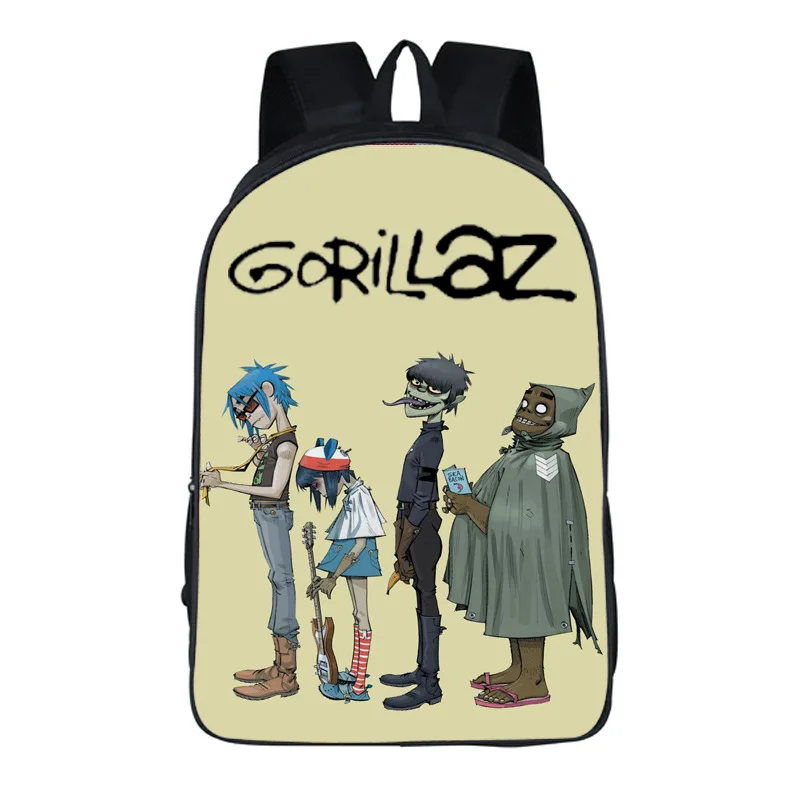 color1 Новые женские сумки Gorillaz с принтом, рюкзак для студентов, школьная сумка для девочек и мальчиков, рюкзак mochila, Настраиваемые дорожные сумки - Цвет: color1