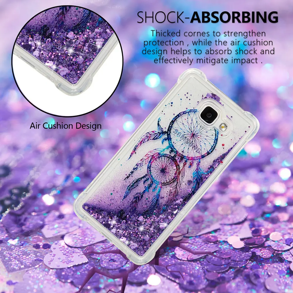 Единорог Сова чехол для Samsung Galaxy A5 2016 A 510 A510 A510FD SM-A510F SM-A510FD динамический жидкий