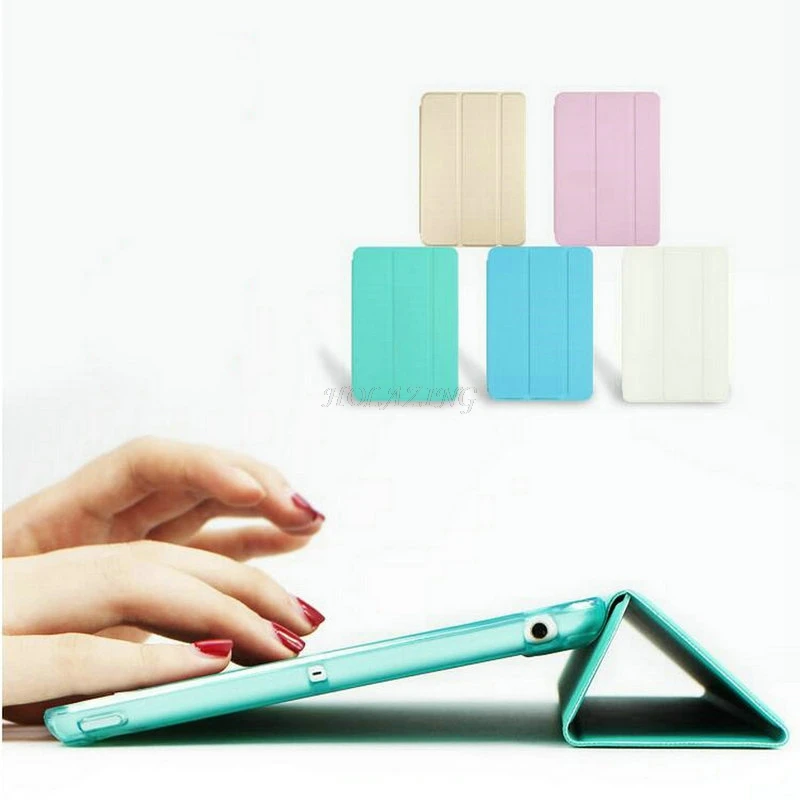 Ультратонкий Тонкий мягкий силиконовый гибкий чехол подставка для iPad Air 2 9 7