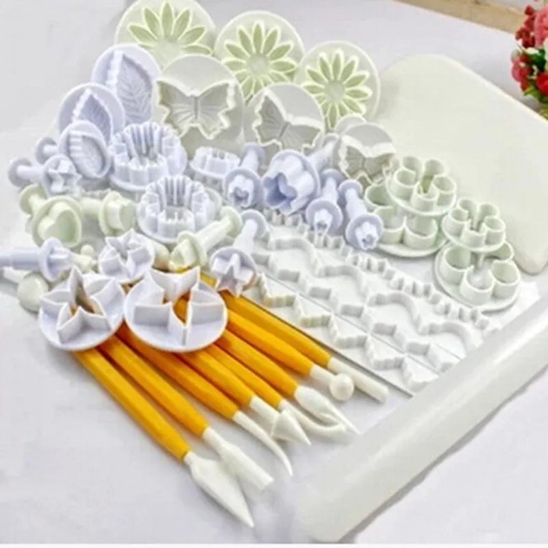 68 шт./компл. инструменты для украшения торта с цветами Sugarcraft Плунжер помадкой