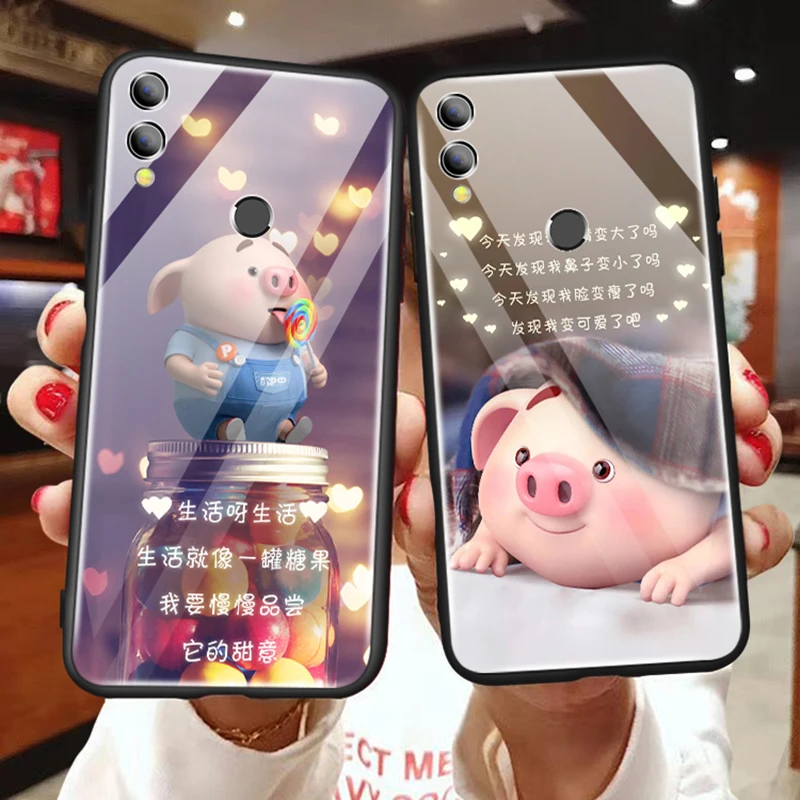 GKK шаблон для Huawei Honor 8X чехол заднее стекло + Мягкий ТПУ анти-вода и шок