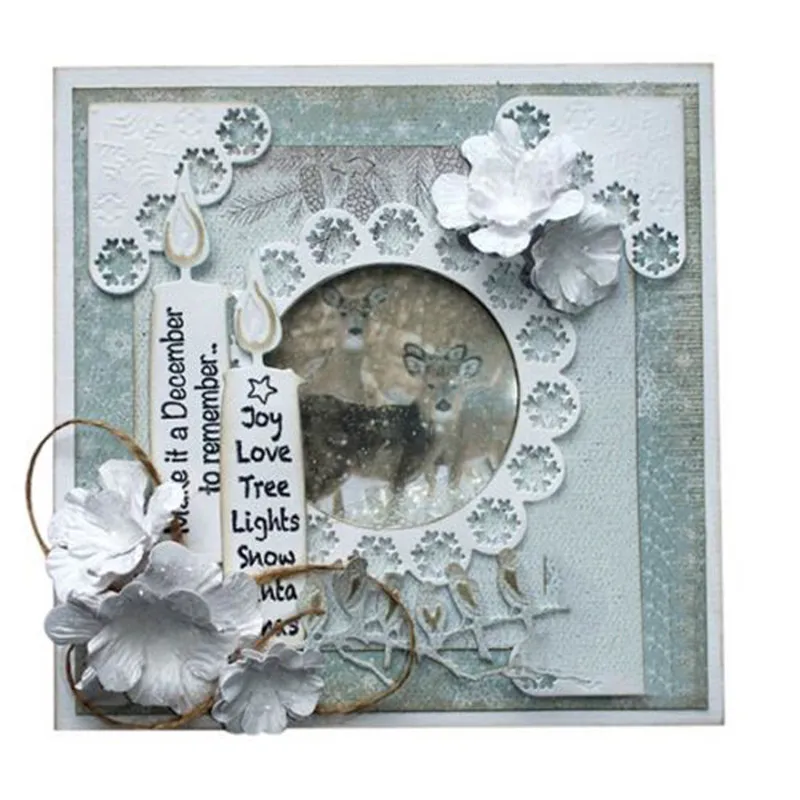 YaMinSanNiO Dembossing Snowflakes Dies Cutting 2019 for Card Making Scrapbooking Album Decor Paper Craft Stencil Metal | Дом и сад