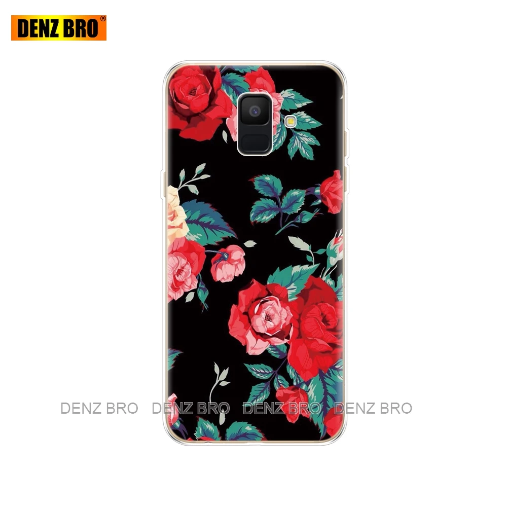 61762 Для samsung Galaxy A6 чехол Dual SIM SM A600 A600F для samsung A6 plus A605 A605F чехол с рисунком защитный чехол бампер - Цвет: 61762