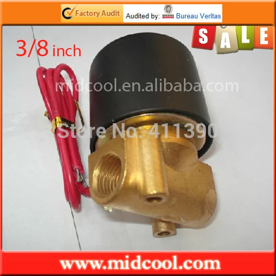 3/8'' inch Electric Solenoid Valve 220 Volt Water Diesel normally closed model 2W040-10 | Обустройство дома