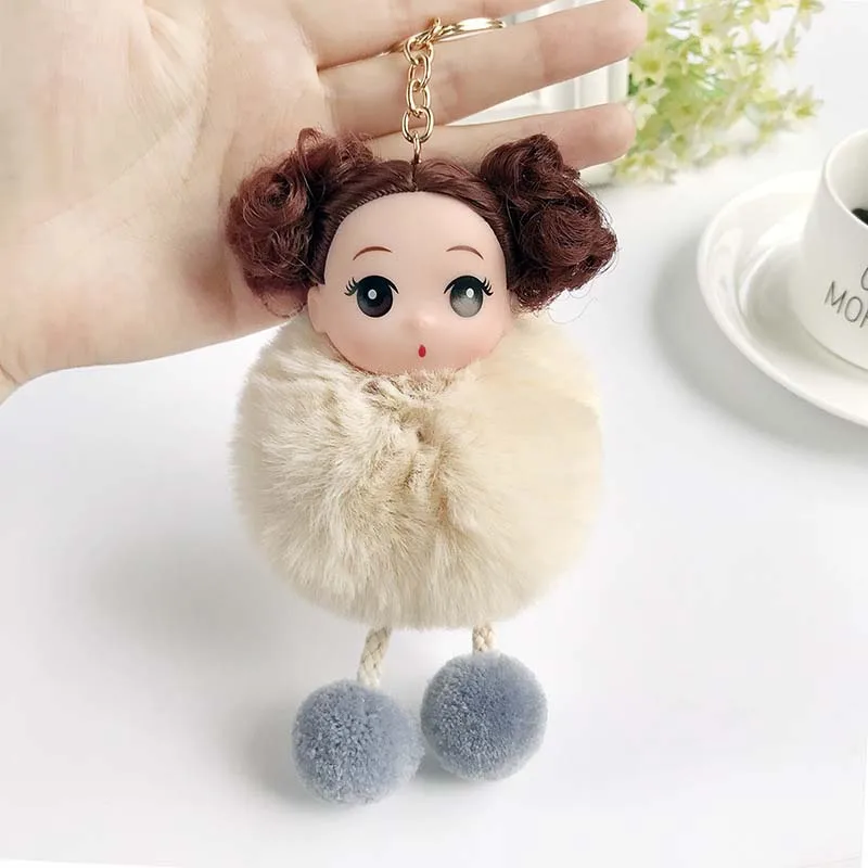 Новый милый женский брелок с Плюшевым Мехом для ключей кулоном 2019|Брелоки| |