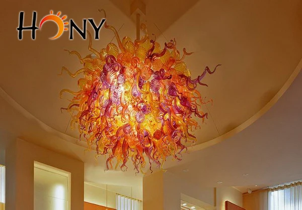

Free shipping house decorative blown glass ball light chandelier