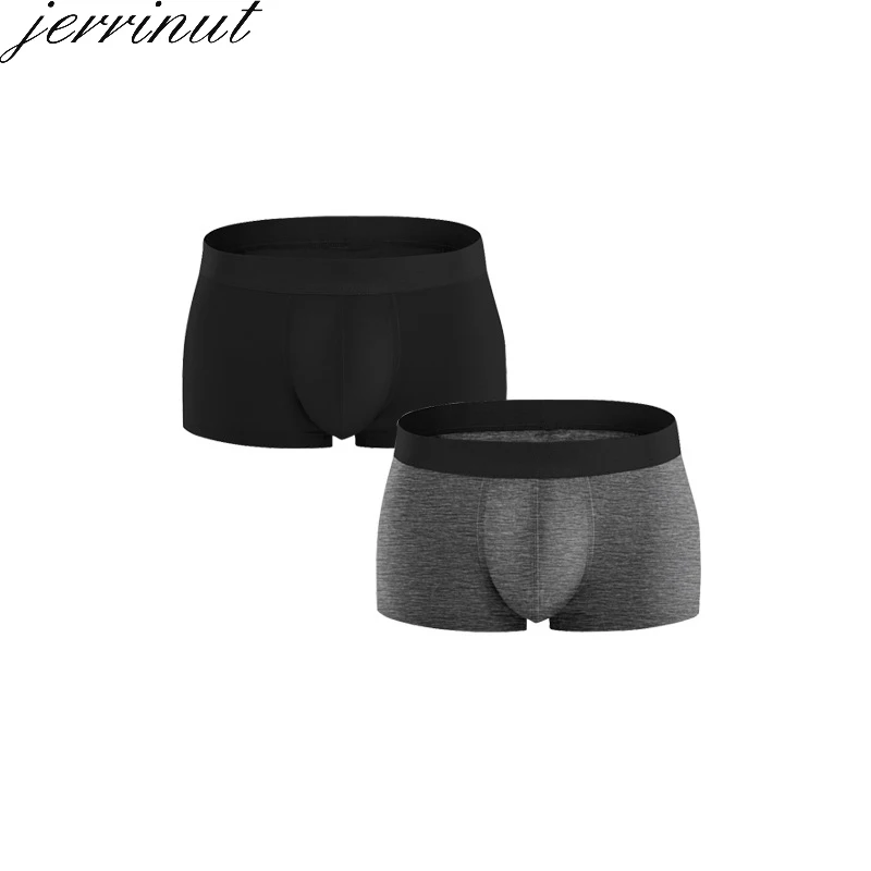 Jerrinut Мужское нижнее белье боксеры бренд мужской нижнее бельё для девочек Дышащие Боксеры для мужчин хлопок сплошной цвет плюс размеры XXL, XXXL Боксер шорты трусы мужские мужские трусы нижнее белье трусы мужские бо