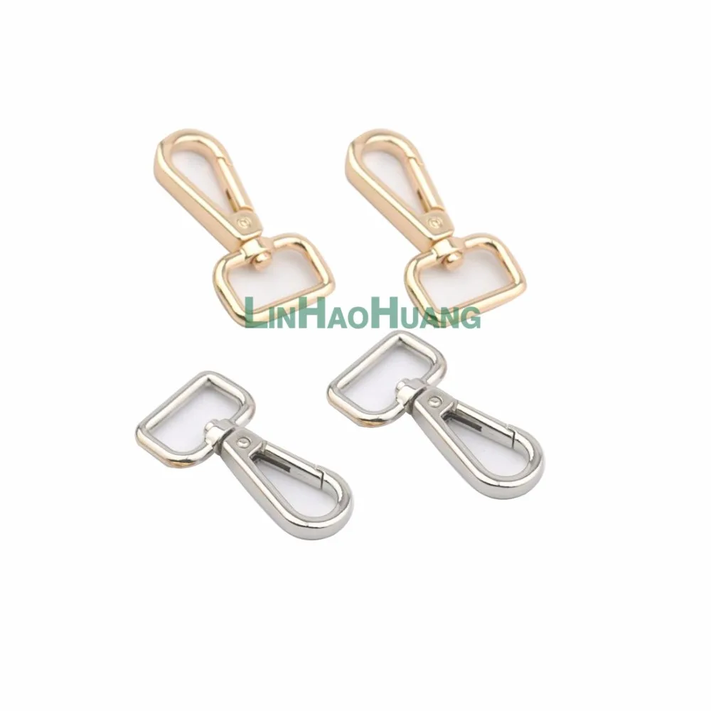 

30pcs/lot 19mm Alloy Swivel Clasps Snap Key Hooks DIY Key Chain Ring Shinny light gold / silver nickle Free Shipping 2017110201