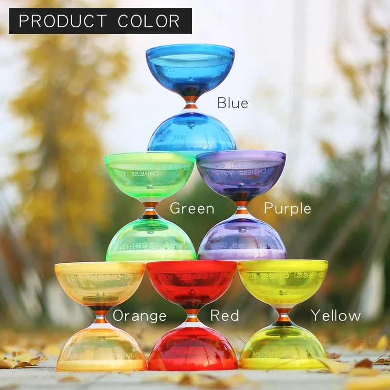 Chineseyoyo подшипник diabolo Игрушки Для Жонглирования профессиональный набор Diabolo упаковка 6 цветов на выбор с веревочной сумкой