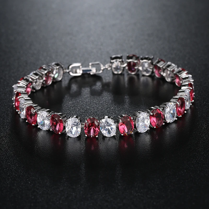 Женский браслет CARSINEL 6 цветов 18 см с цепочкой из фианита AAA|bracelets for|bracelets for women