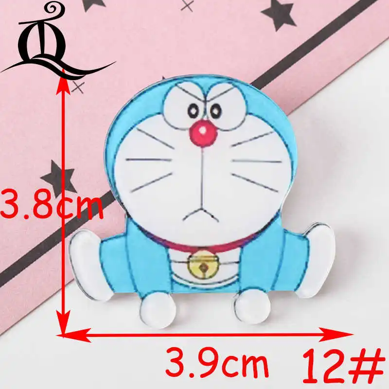 1 шт. микс Doraemon мультфильм одна штука значки на булавке Kawaii значок bacgets на рюкзак значки на одежду акриловые значки Z49 - Цвет: NO12