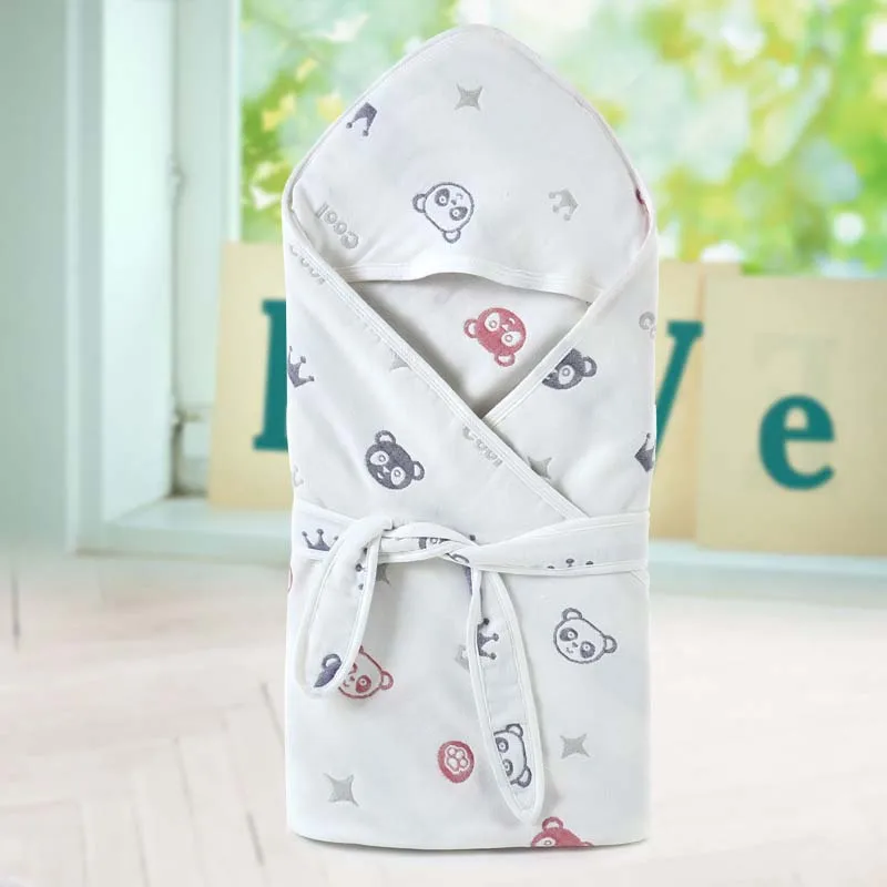 Хлопковое детское мягкое одеяло для сна с гидрофильной марлей, Bebe, обертывание, пеленка для новорожденных, 90x90 см