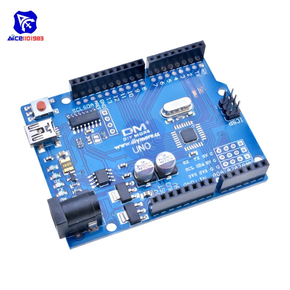 Микроконтроллер CH340 CH340G UNO R3 макетная плата с мини USB интерфейсом для Arduino замена