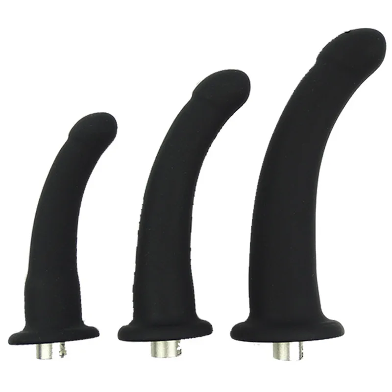 SML секс анальный фаллоимитатор машина аксессуар с силиконовым черным