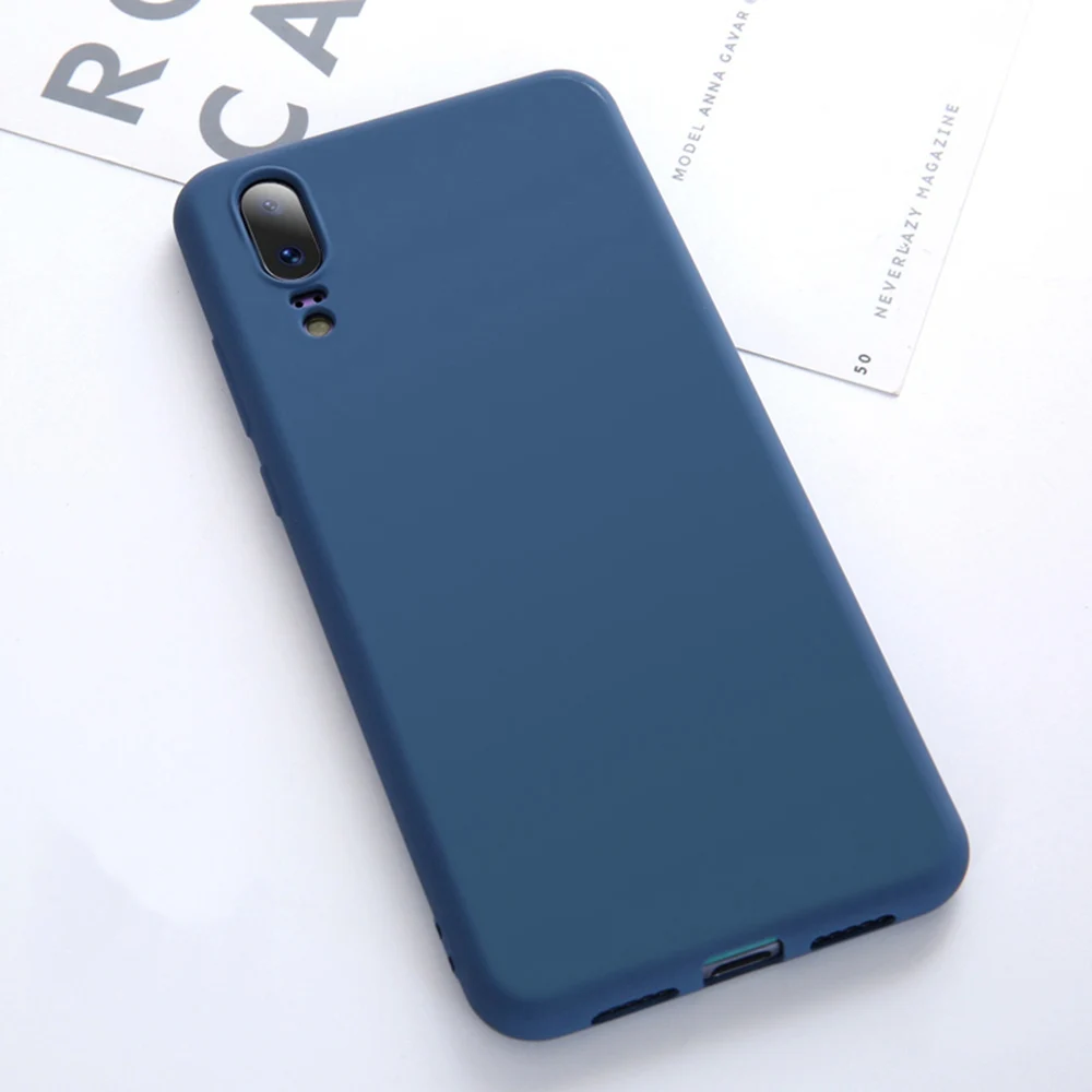 Original Liquid Silicone Case For Huawei P30 Pro Soft Gel Rubber Phone Cover Protective P20 Lite Nova 3E 4E Capa | Мобильные