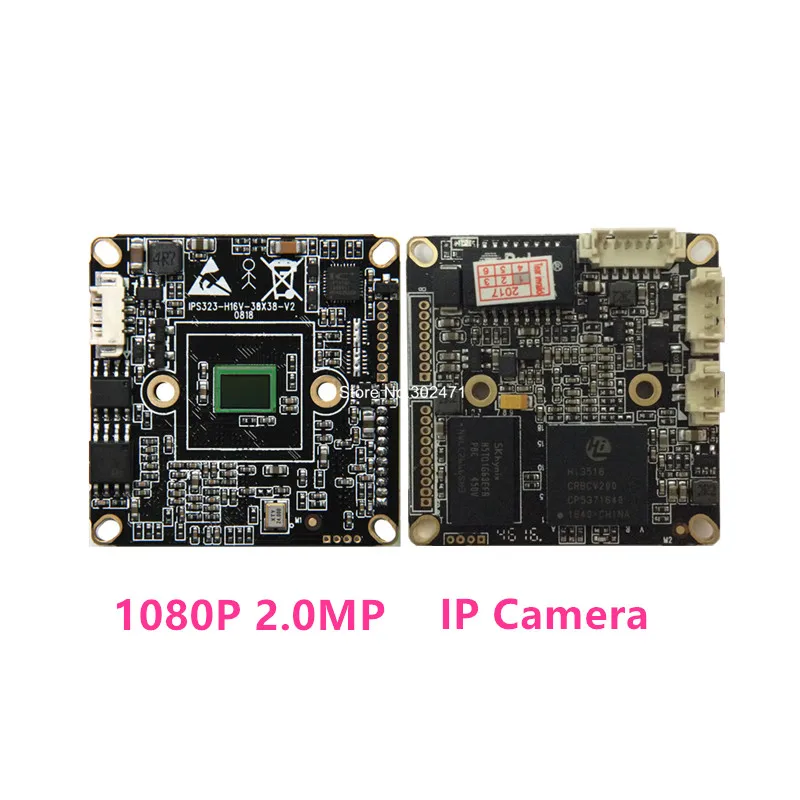 IP-камера 1080P 2MP, IMX323 + HI3516C CMOS модуль IP-Камеры, плата IP PCB DWDR + ONVIF