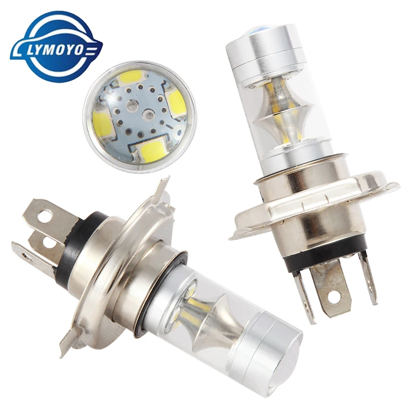 LYMOYO автомобильный H4 светодиодный HI/LO H7 60 Вт Авто 2835 12SMD светильник drl дневный