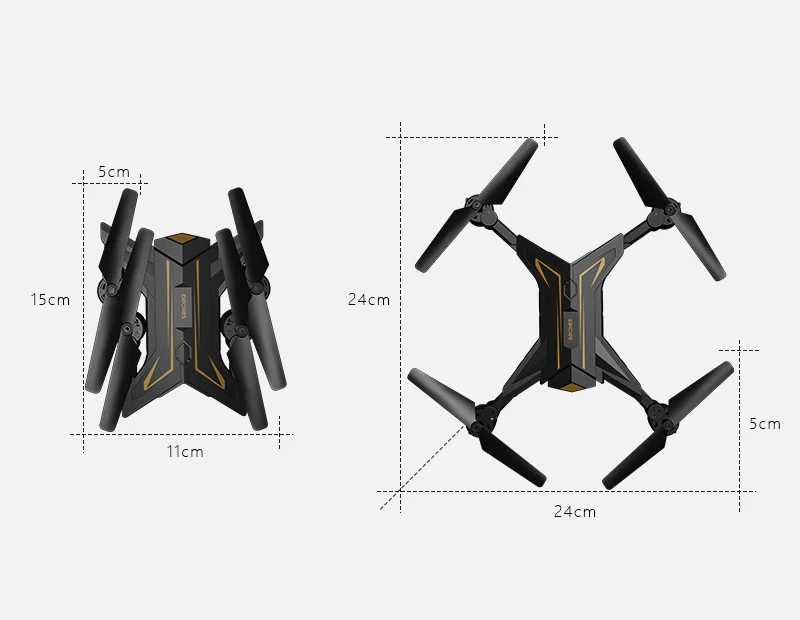 MJD ky601 100% оригинальный RC складной Дрон Quadcopter Вертолет с 1080 P 5mp HD Wi Fi Fpv системы