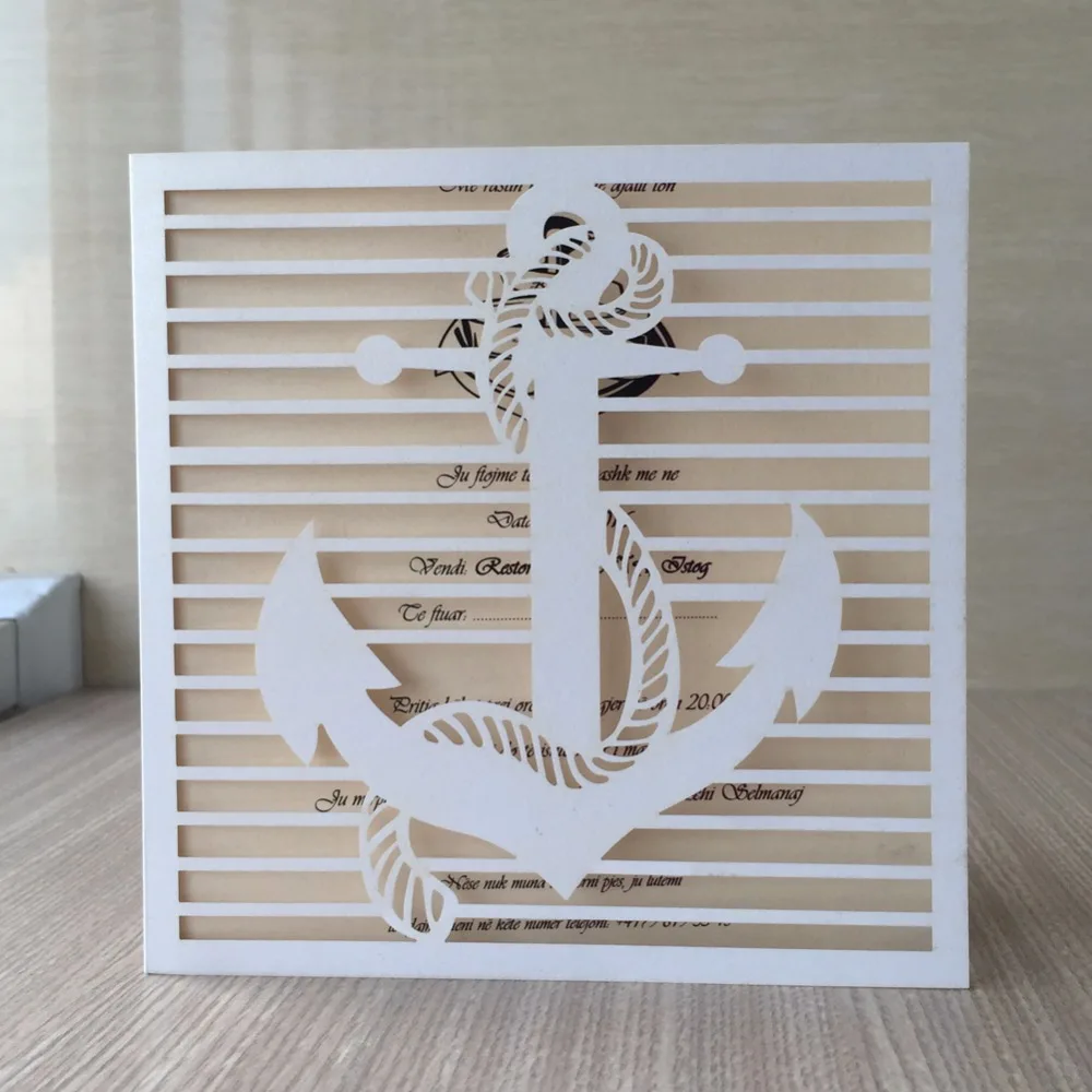 35pcs Pearl Paper 15th boy's Birthday Card Navigation Theme Wedding Invitations Favor Party Decoration | Дом и сад